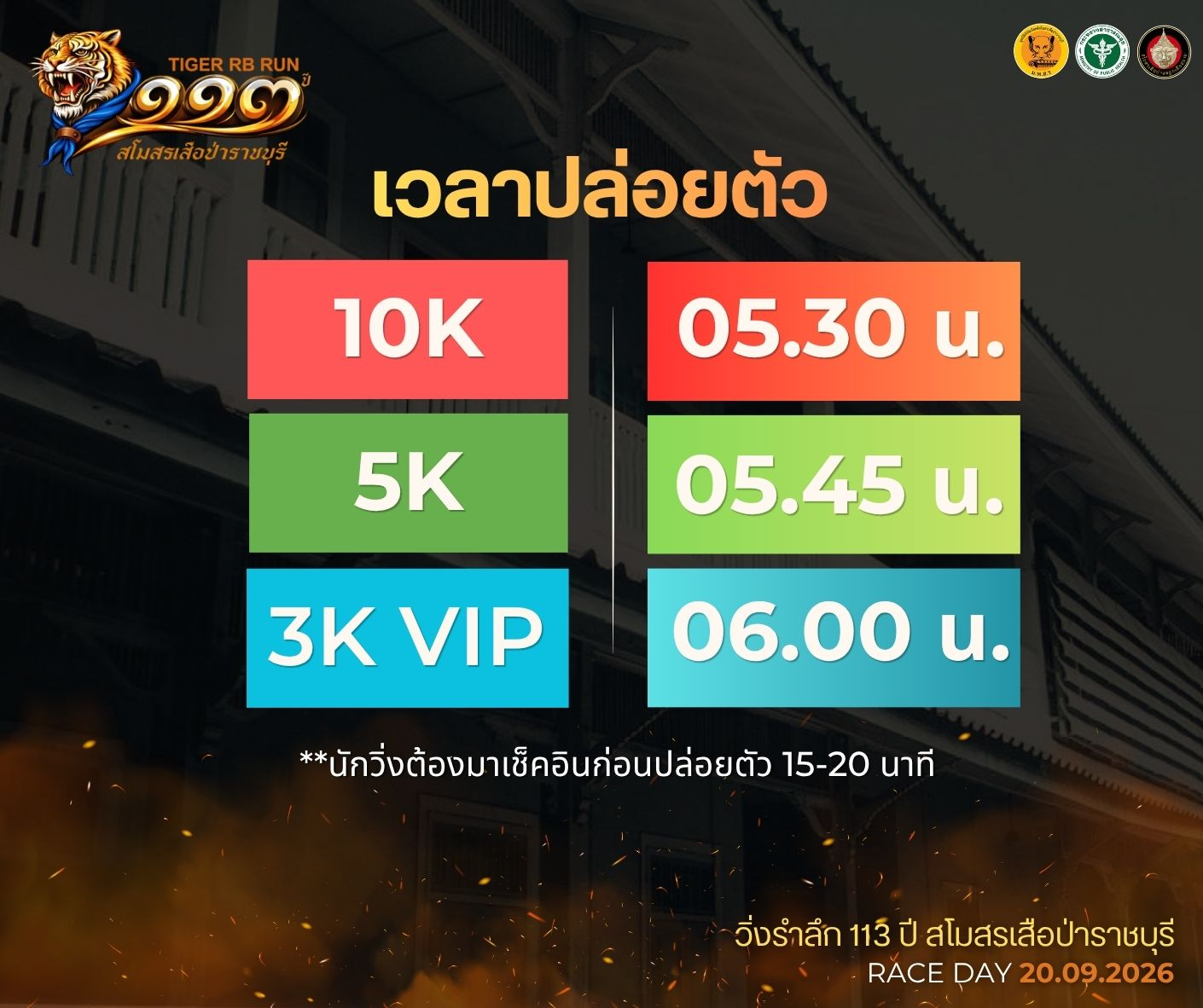 ประเภทการแข่งขัน 113 ปี สโมสรเสือป่าราชบุรี